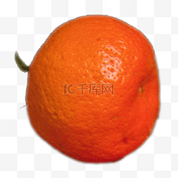 一个黄色的水果橘子