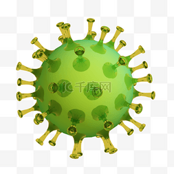 绿色防疫图片_绿色冠状病毒