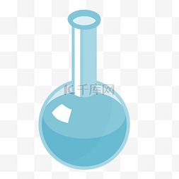 盛放蓝色药水的烧杯