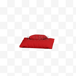 纯色沙发抱枕图片_红色的枕头免抠图