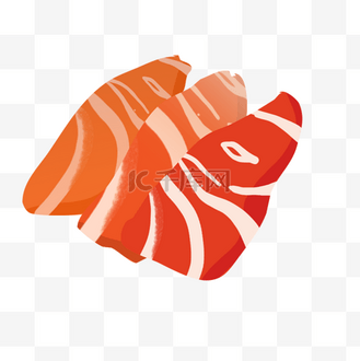 红色生鱼片图片素材_料理食物生鱼片