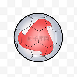 体育运动类图片_体育运动类红色标志足球