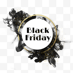 克莱因蓝表图片_金色边框黑色星期五blackfriday促销