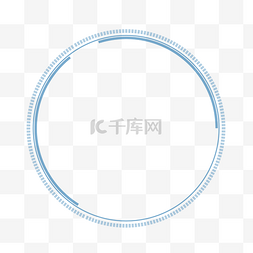 科技简约圆圈图片_蓝色简约科技线条元素