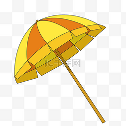 黄色遮阳伞装饰