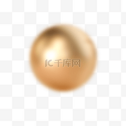 金色圆形球体