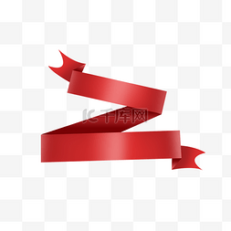 红色丝带标题框
