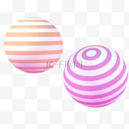 彩色圆形球体
