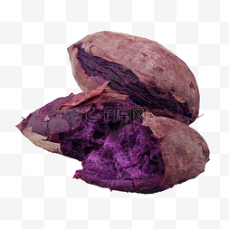 核桃掰开图片_食物美味香甜紫薯