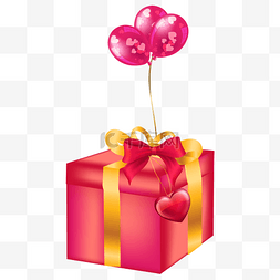 浪漫气球礼物图片_粉色表白礼物装饰