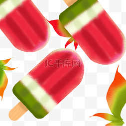 水果味冰淇淋图片_夏日水果味冰棒