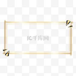 高端金融会议图片_黑金高端质感简约方框