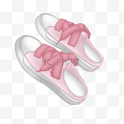 粉色帆布鞋鞋子