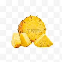 装饰图片_黄色菠萝装饰