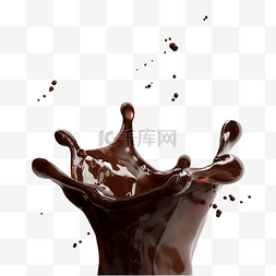 液体丝滑奶茶图片_3d立体咖啡皇冠