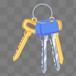 一串钥匙链图片_一串钥匙用品