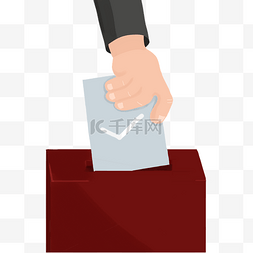 选举投票箱图片_红色投票箱