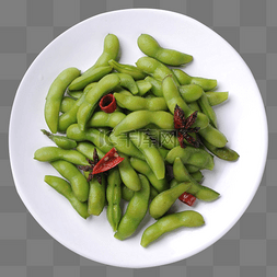 雪菜炒毛豆图片_绿色毛豆食物元素