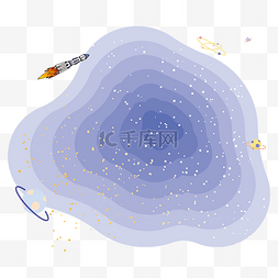 星体自转图片_柔色太空星体星光黑洞素材矢量免