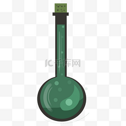 化学相关图片_化学相关绿色药水瓶子
