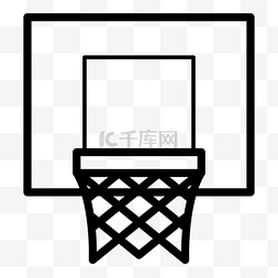 ui篮球图标图片_黑色创意篮球球网元素