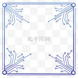 科技感线路板边框