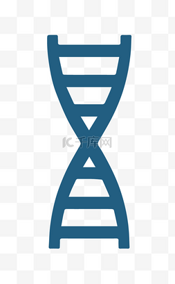 dna结构式图片_矢量蓝色生物分子结构