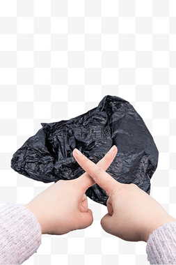黑色塑料袋图片_禁塑令塑料污染