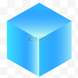 立方体形状图片_绿色的正方体
