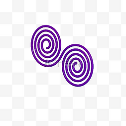 紫色圆弧纹理环绕元素