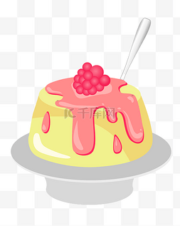冷饮甜品超清图片_手绘爱情蛋糕插画