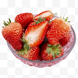 玻璃子弹孔图片_玻璃碗草莓水果