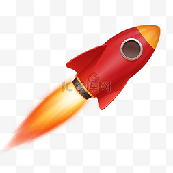 火箭电商图片_彩色创意火箭元素