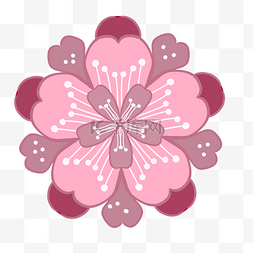 春天的图片春天图片_粉色的樱花装饰插画