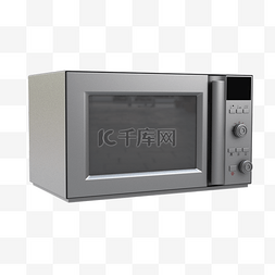 厨房微波炉图片_灰色立体创意微波炉元素