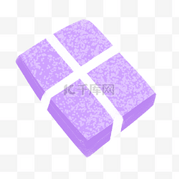 紫色的卡通礼盒产品