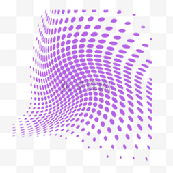 紫色波点排列