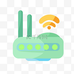 绿色无线路由器