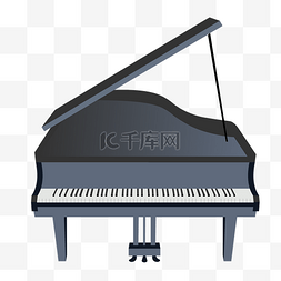 音乐乐器钢琴插画