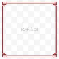 古风桌凳图片_简约红色古风边框