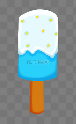 蓝色冰淇淋雪糕
