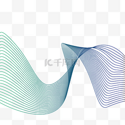 白色科技背景线条图片_波浪先天科技蓝色渐变