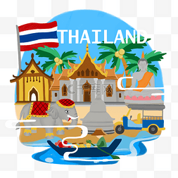 泰国旅游传统民俗建筑