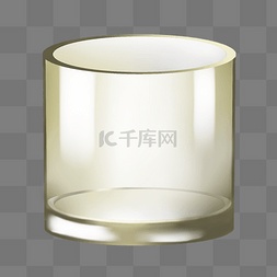 透明的玻璃杯子图片_透明的玻璃器皿插画