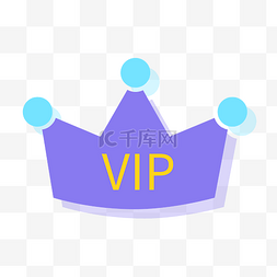 vip图标图标图片_紫色VIP皇冠图标