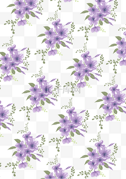 紫色花朵印花