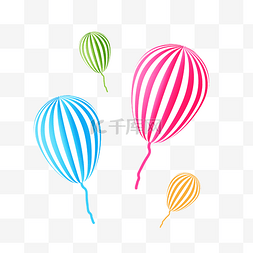 彩色渐变气球图片_夏季渐变气球