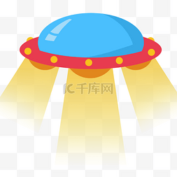 UFO卡通飞船装饰