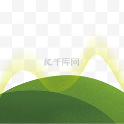 科技线条背景装饰图片_矢量绿色山坡草地素材