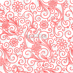 古典花纹底纹素材图片_中式红色花纹底纹背景